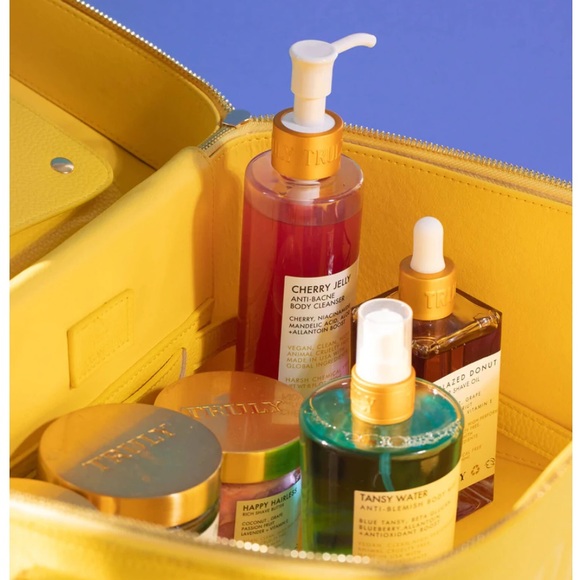 💛Truly Yellow Vegan Leather Trunk - Picture 12 of 14